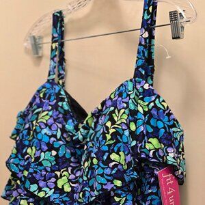 Fit 4 Ur Hips, layered bathing suit, one piece, size 24